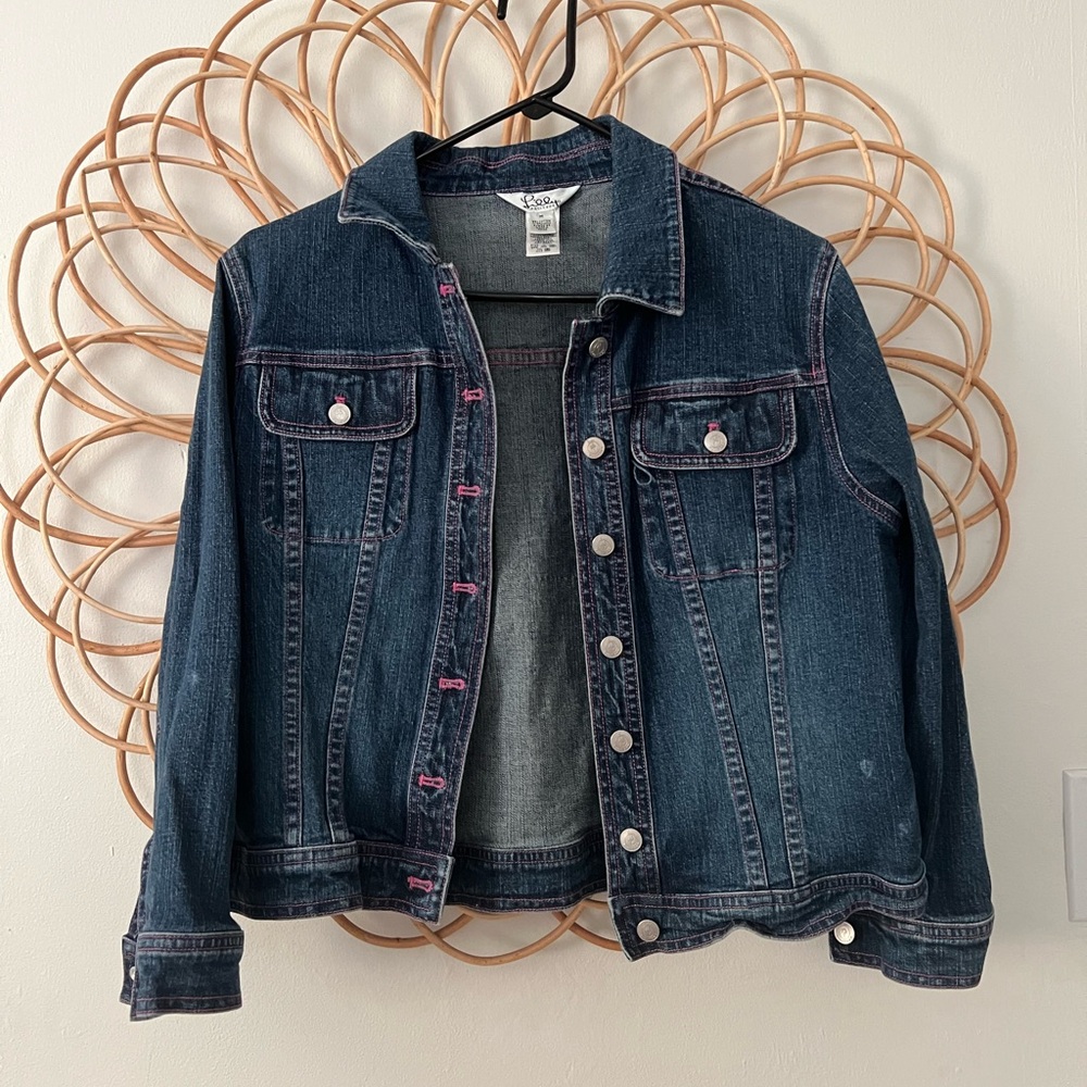 Lilly Pulitzer Cropped Jean Jacket